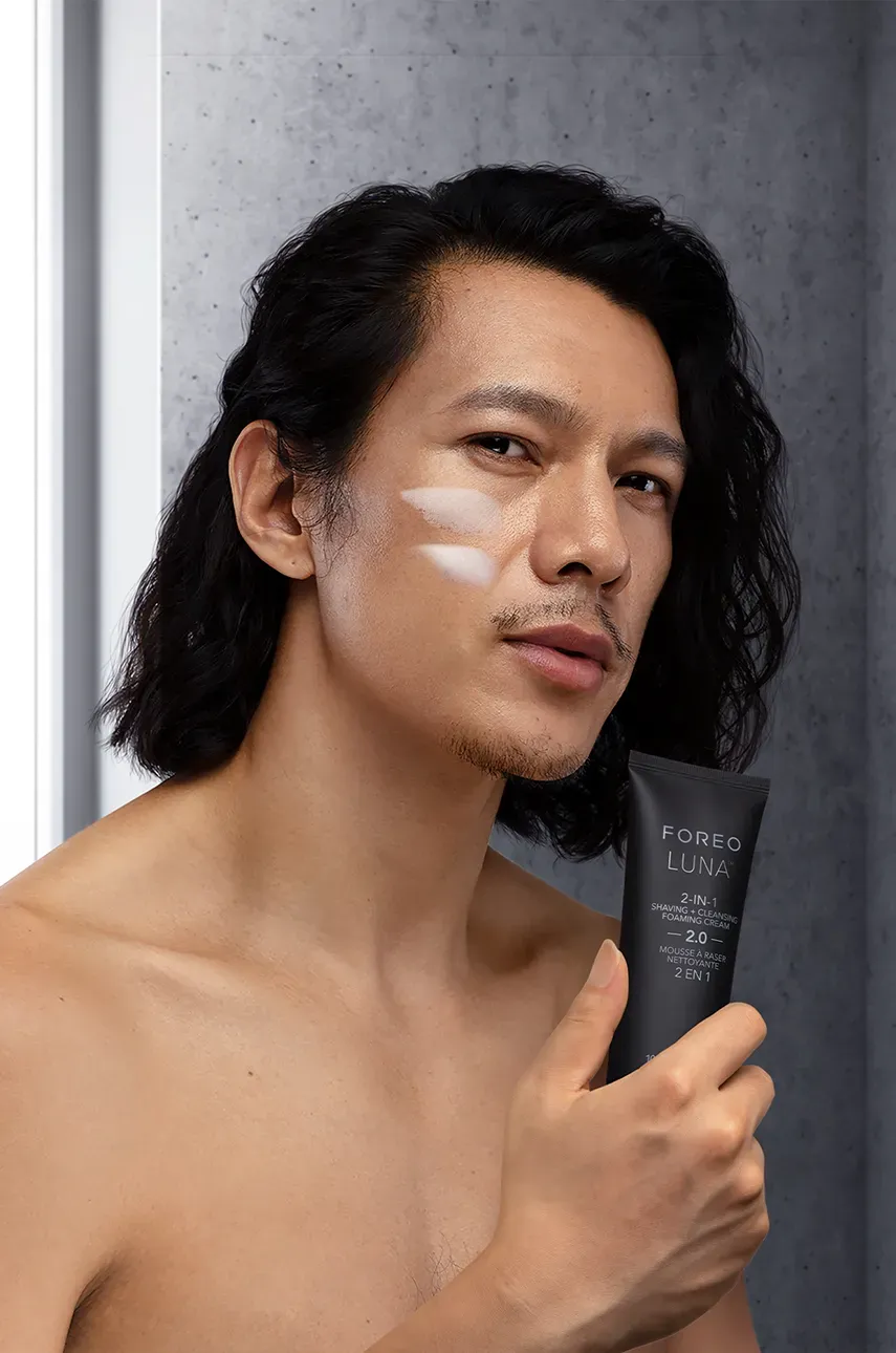 Пенка для умывания лица 2в1 для мужчин FOREO LUNA™ 2-in-1 Shaving + Cleansing Foaming Cream 100 ml Пенка для умывания лица 2в1 для мужчин FOREO LUNA™ 2-in-1 Shaving + Cleansing Foaming Cream 100 ml