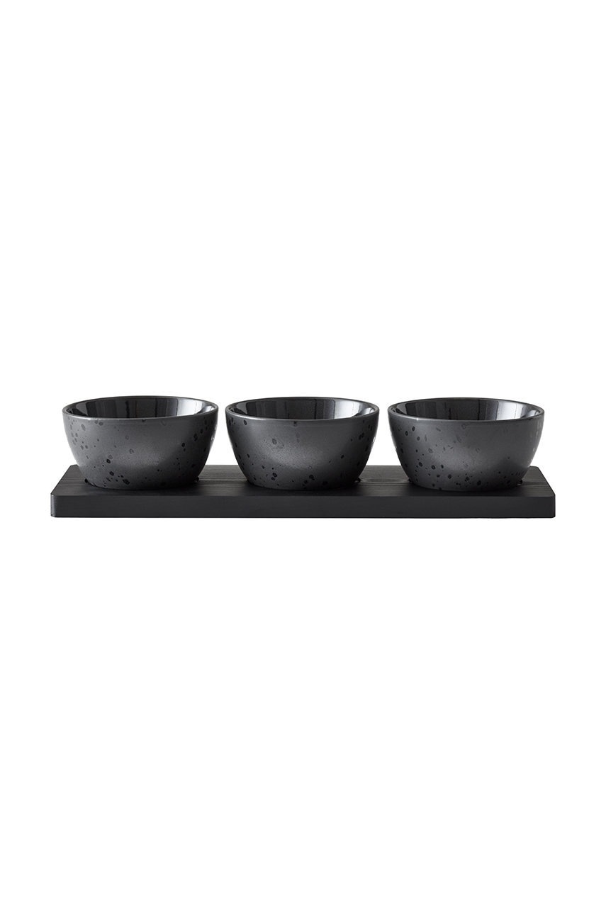 Bitz set de castroane cu suport Black (3-pack)