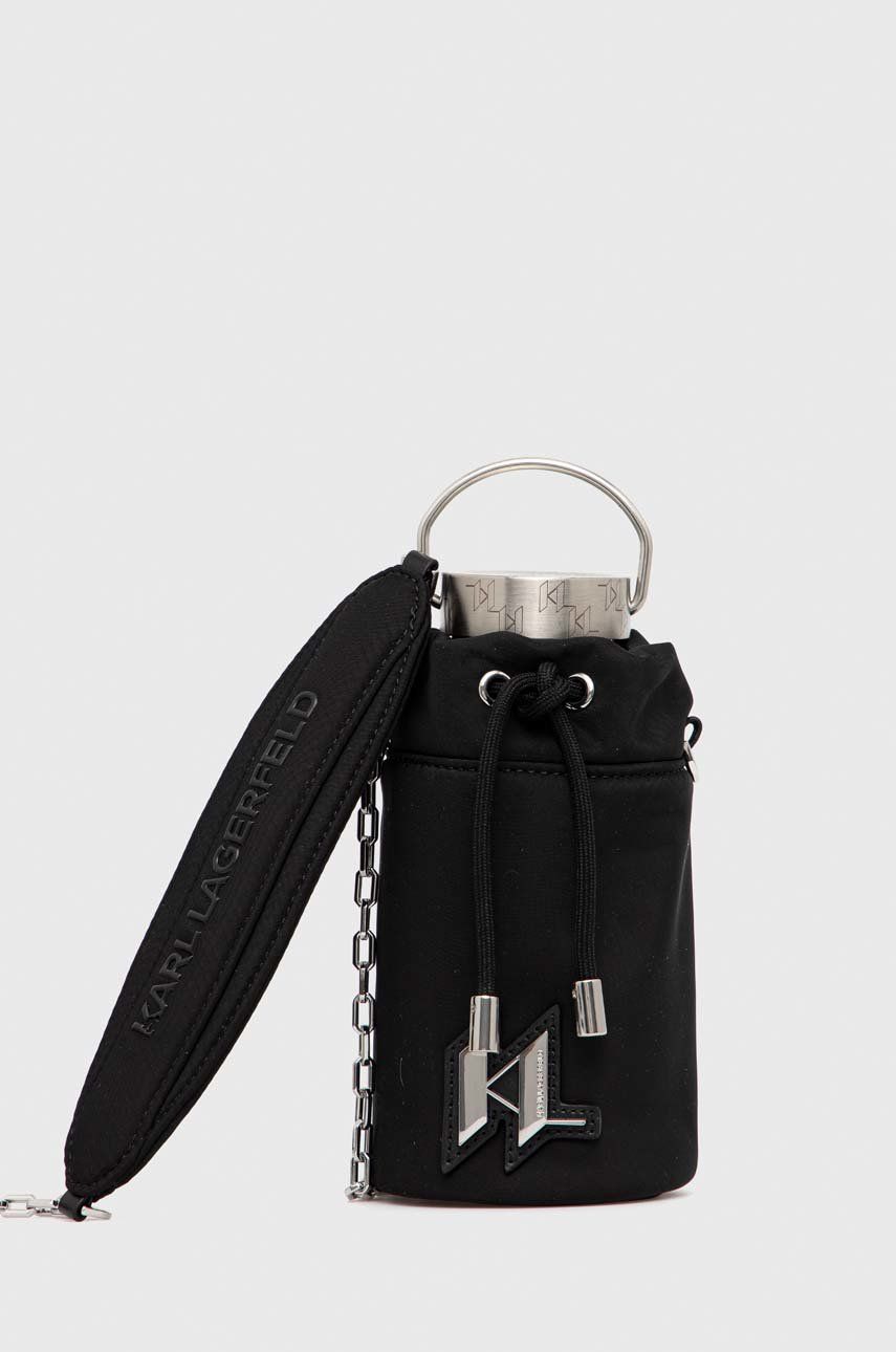 Láhev s pouzdrem Karl Lagerfeld - černá -  Materiál č. 1: 100 % Nerezová ocel Materiál č. 