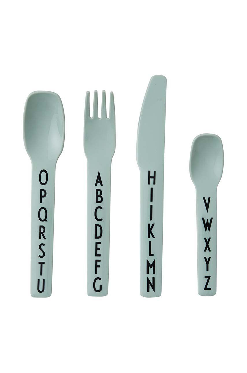 Design Letters set de tacâmuri pentru copii Kids cutlery 4-pack