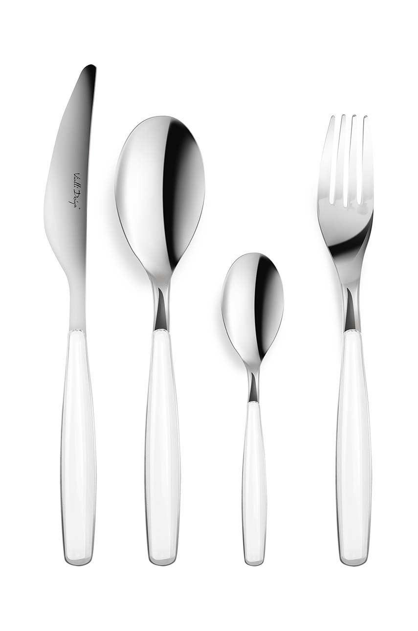 

Комплект прибори за хранене Vialli Design Diva, Бял