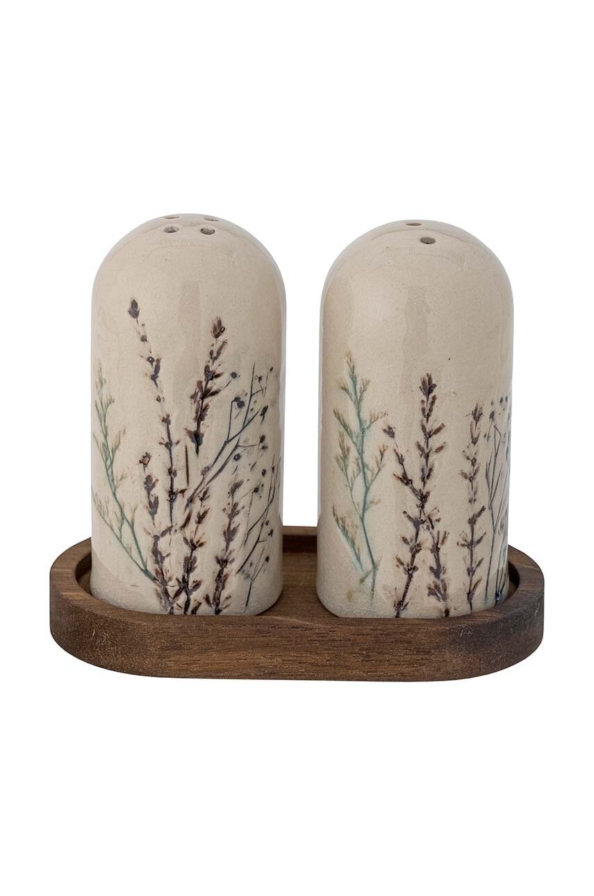 Αλατιέρα και πιπεριέρα με πιατάκι Bloomingville Bea φωτογραφία