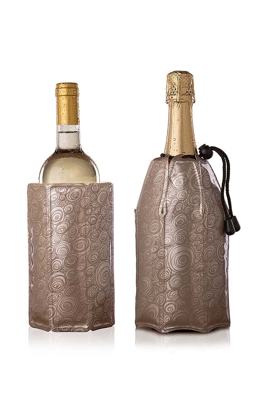 Chladící kryt na láhve vína Vacu Vin Platinum - zelená -  Umělá hmota