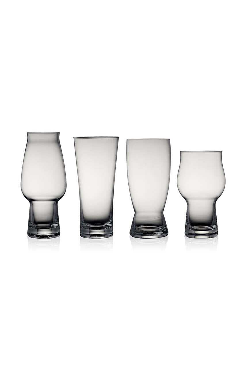 Set sklenic na pivo Lyngby Beer 4-pack - průhledná -  Sklo