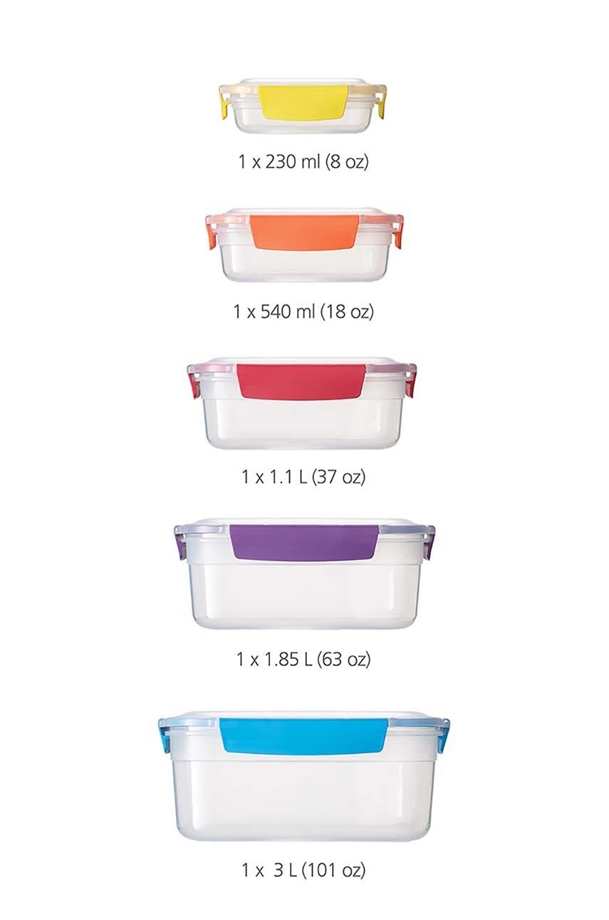 Σετ δοχείων αποθήκευσης με καπάκι Joseph Joseph Nest™ 5-pack φωτογραφία