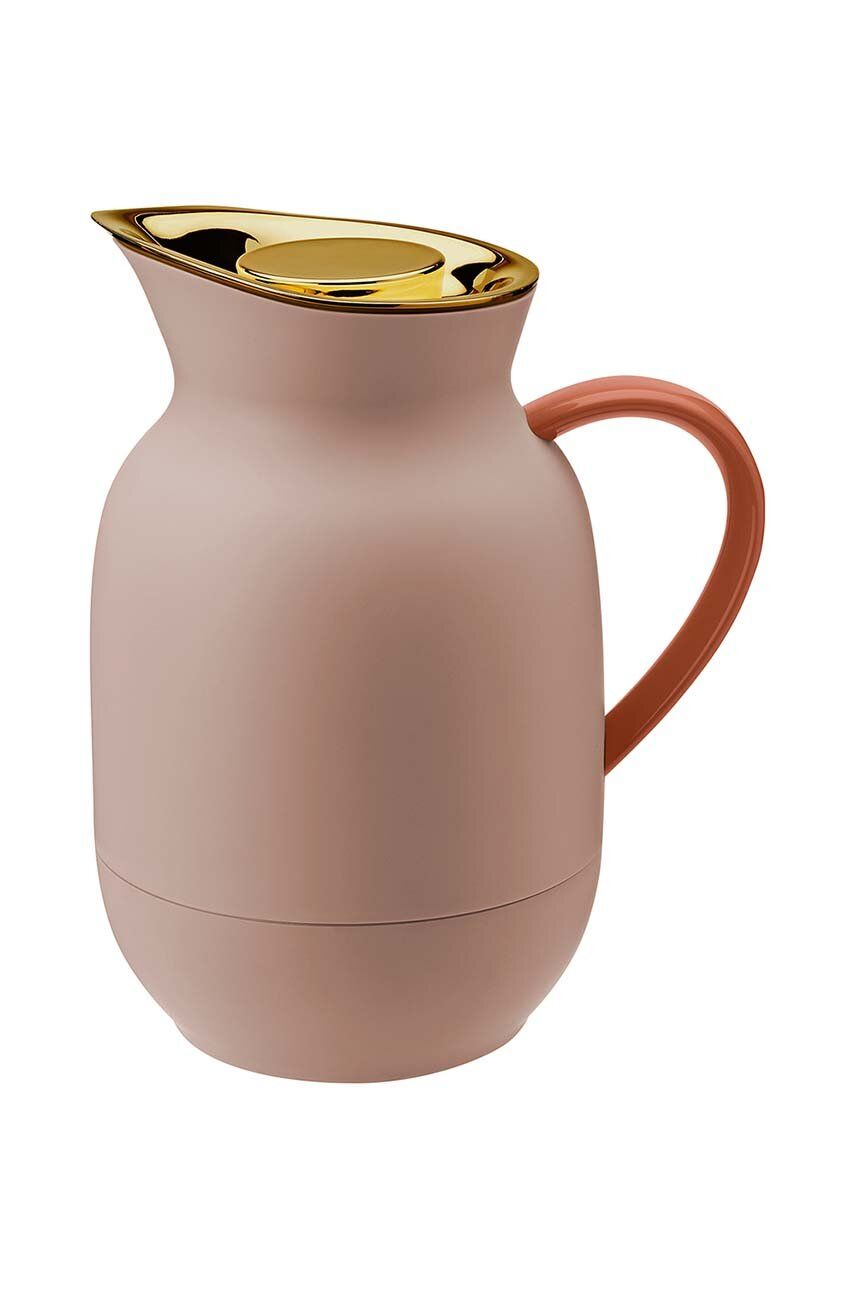 Vakuová konvice Stelton Amphora - růžová -  Sklo