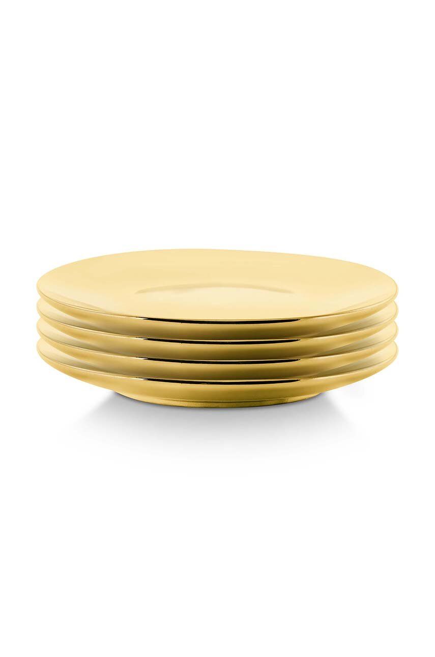 Sada talířů vtwonen 4-pack - žlutá -  Porcelán