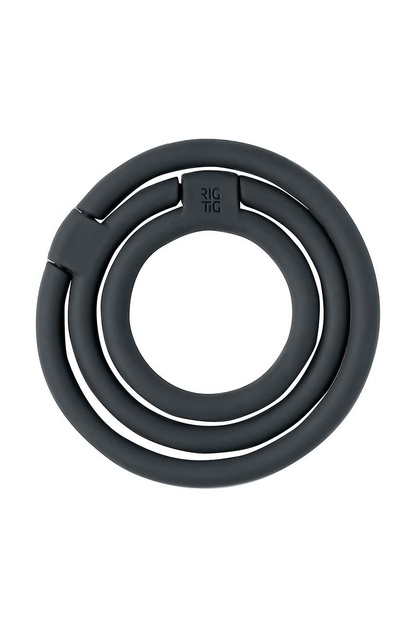 Podložka na horké nádobí Rig-Tig Circles - černá - Umělá hmota