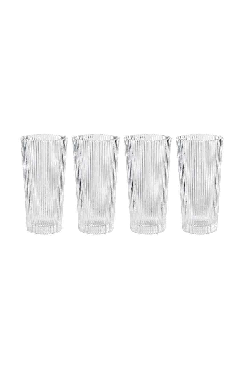 Sada sklenic na nápoje Stelton Pilastro 300 ml 4-pack - průhledná - Sklo