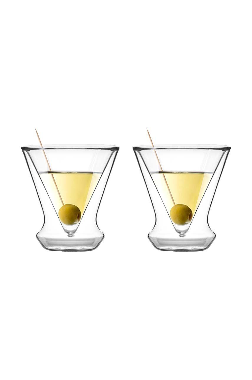 Sada skleniček na martini Vialli Design Soho 2-pack - průhledná - Sklo