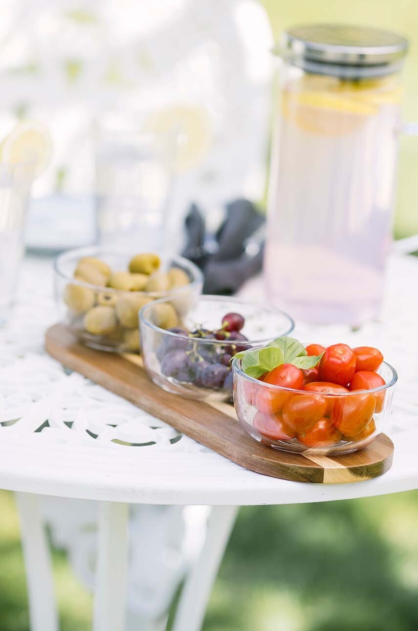 Σετ μπολ σερβιρίσματος με ξύλινη βάση Dorre Uri 3-pack φωτογραφία