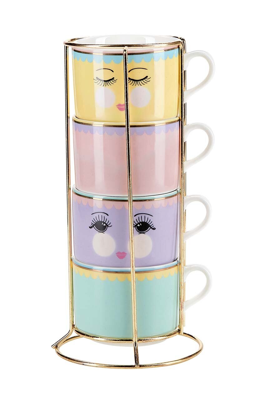 

Набір чашок з підставкою Miss Etoile 4-pack