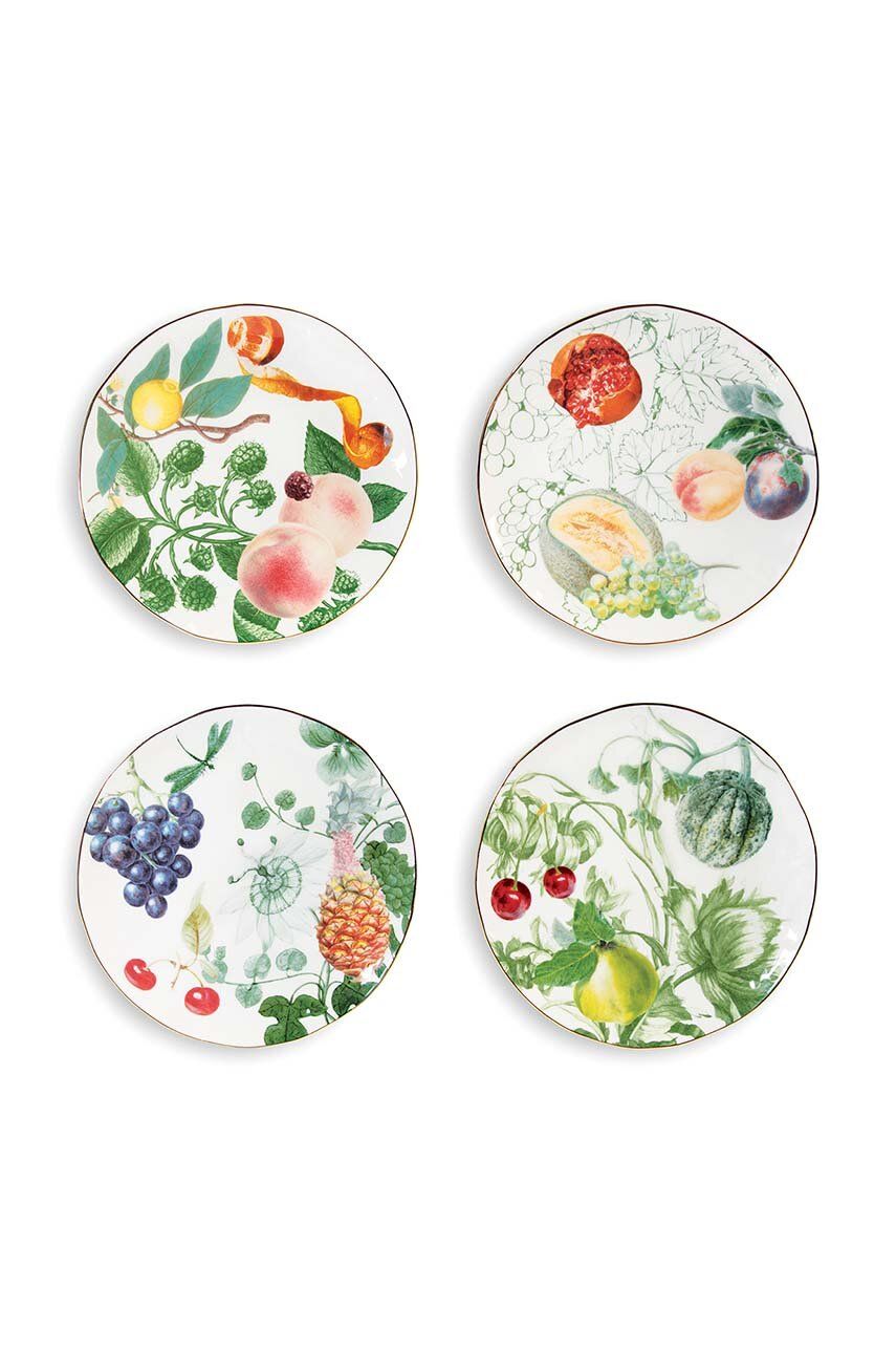 &k amsterdam un set de farfurii Plate Fruit 4-pack