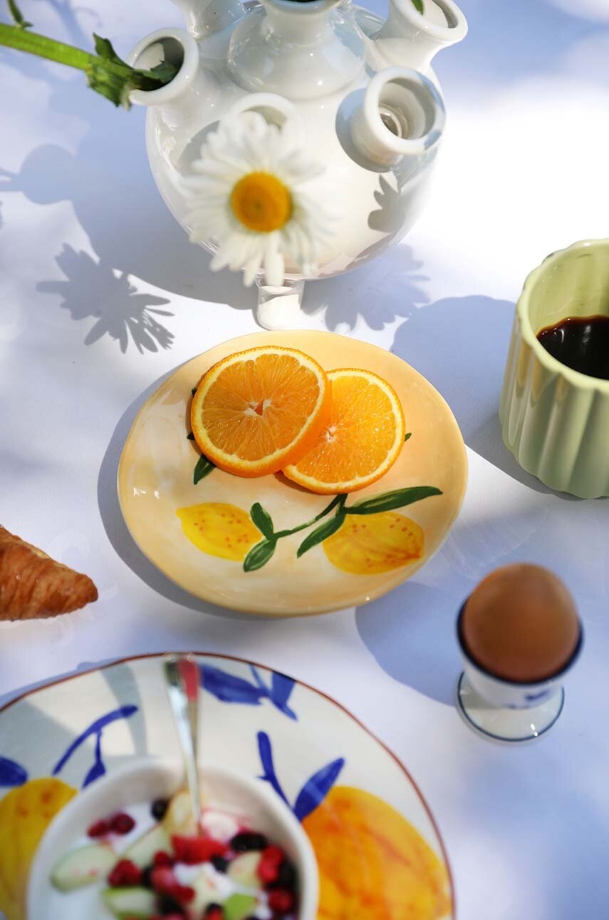 Σετ πιάτων &k amsterdam Plate Lemon Twig 20 cm 4-pack φωτογραφία