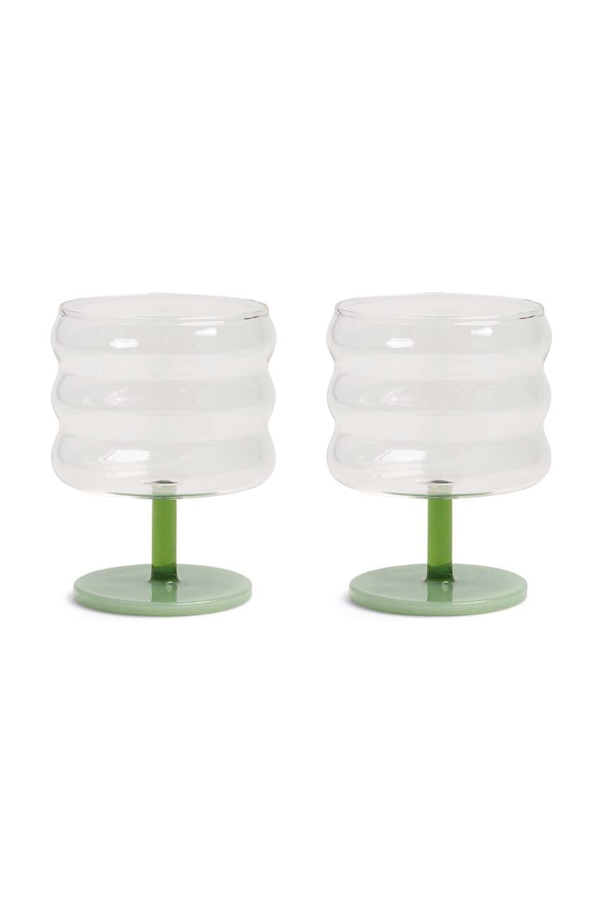 &k amsterdam set de pahare de vin Mingle Green 2-pack &k amsterdam set de pahare de vin Mingle Green 2-pack