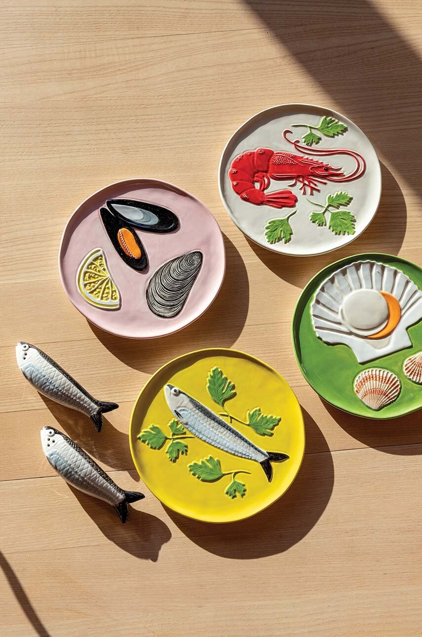 Σετ πιάτων &k amsterdam Plate de la mer set 4-pack φωτογραφία