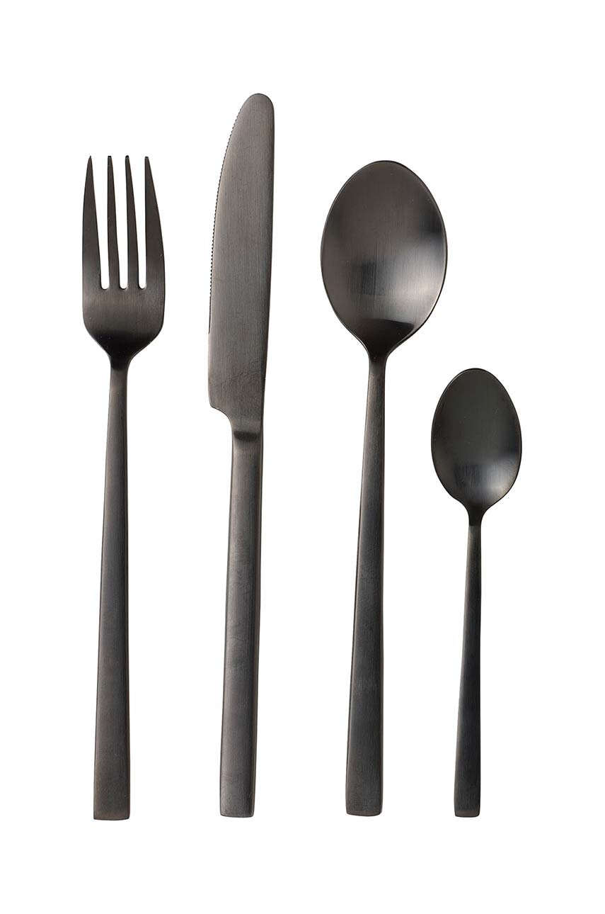 Bitz set de tacâmuri pentru 4 persoane Dele Black 16-pack