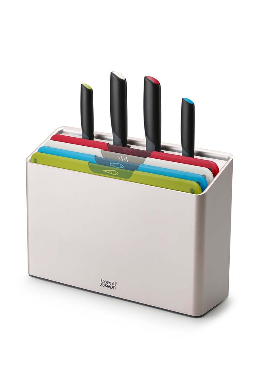 Joseph Joseph un set de tocătoare și cuțite într-un organizator Folio 9-pack Joseph Joseph un set de tocătoare și cuțite într-un organizator Folio 9-pack