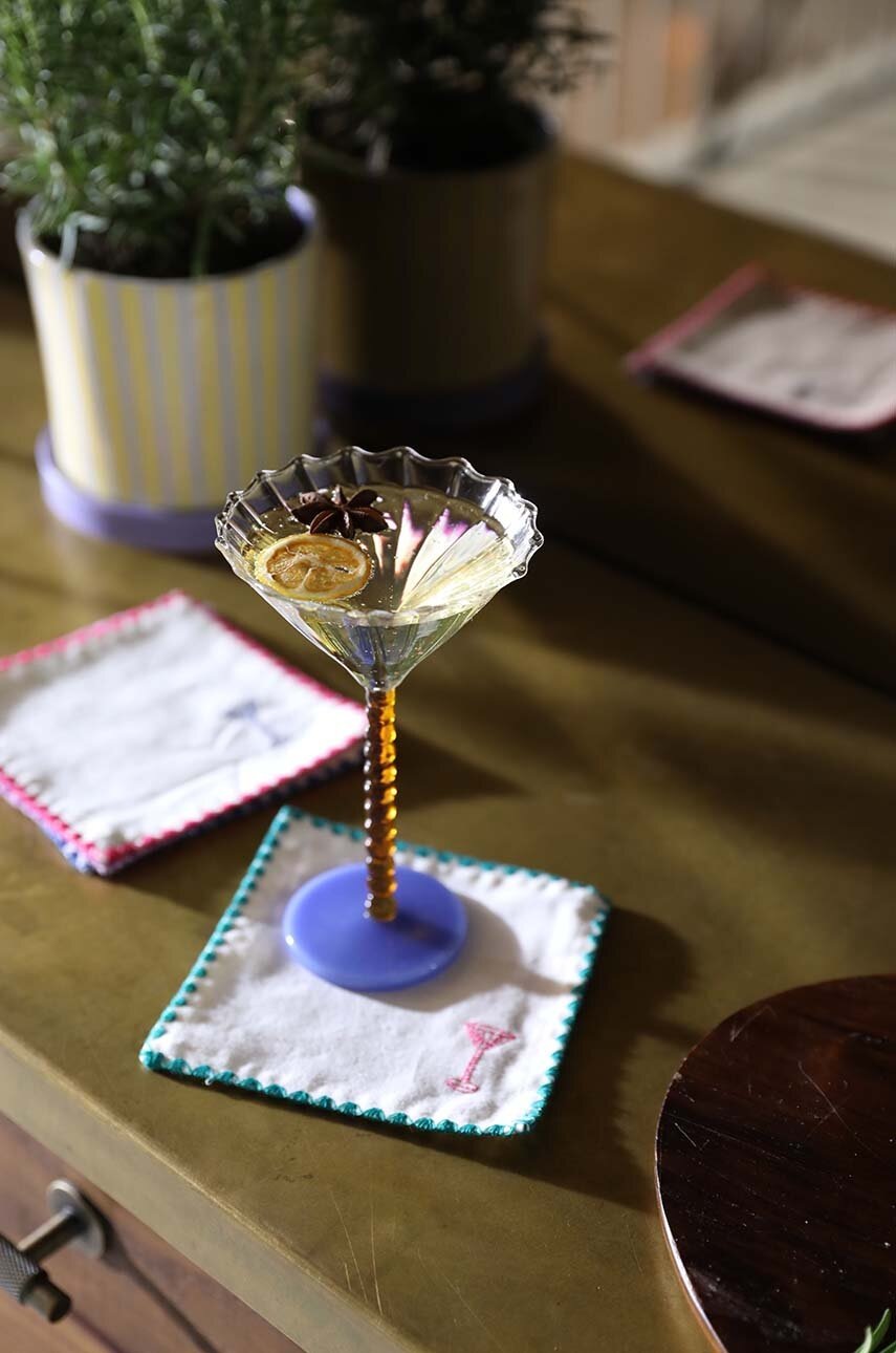 Σετ πετσέτες κοκτέιλ &k amsterdam Napkin Cocktail Zigzag 4-pack φωτογραφία