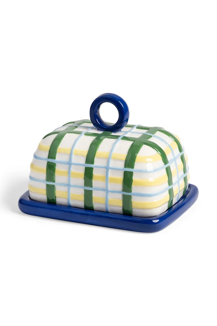 &k amsterdam vas pentru unt Plaid Blue