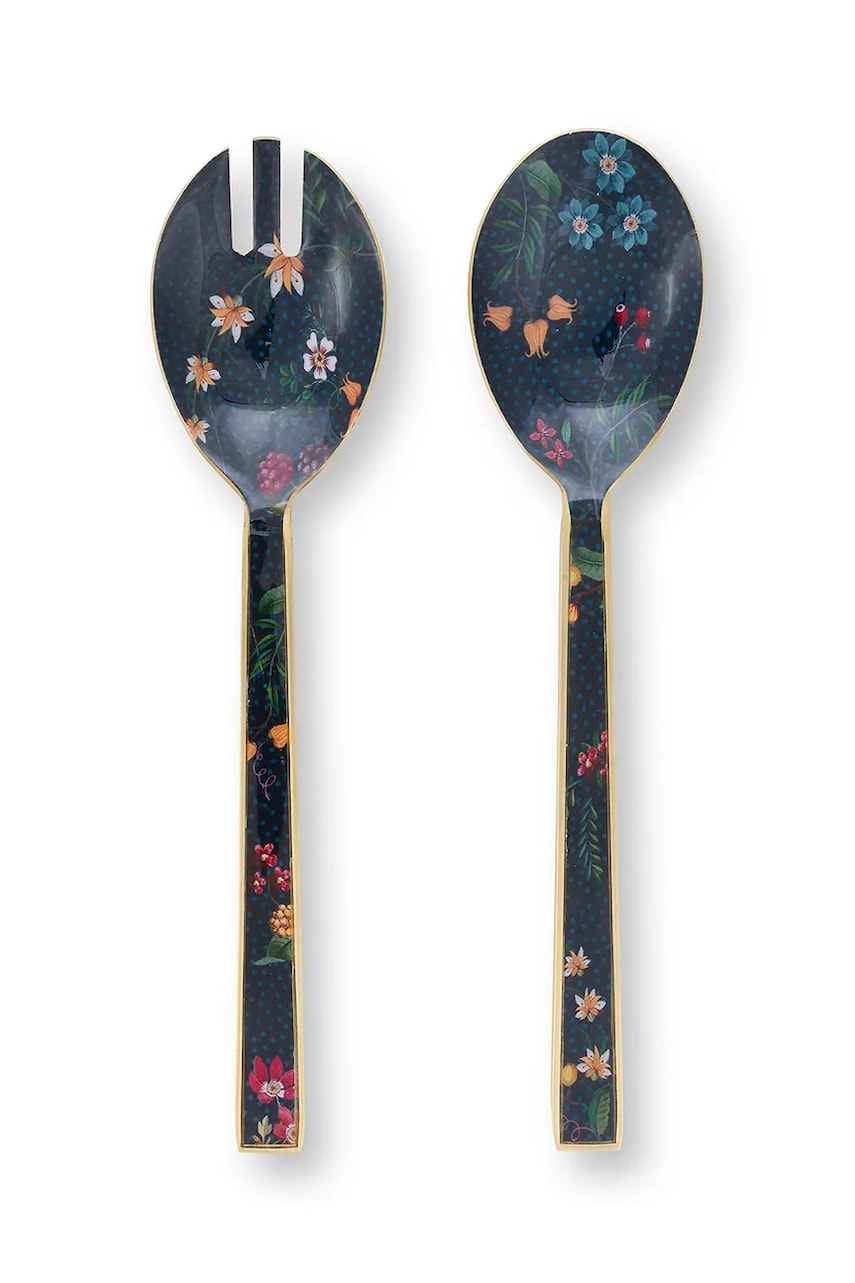 Pip Studio linguri de salata Enamelled Berry Blues