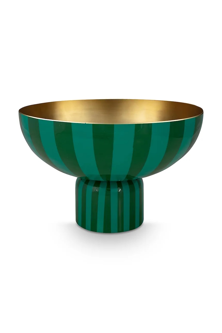 Pip Studio bol decorativ Stripes Green Pip Studio bol decorativ Stripes Green
