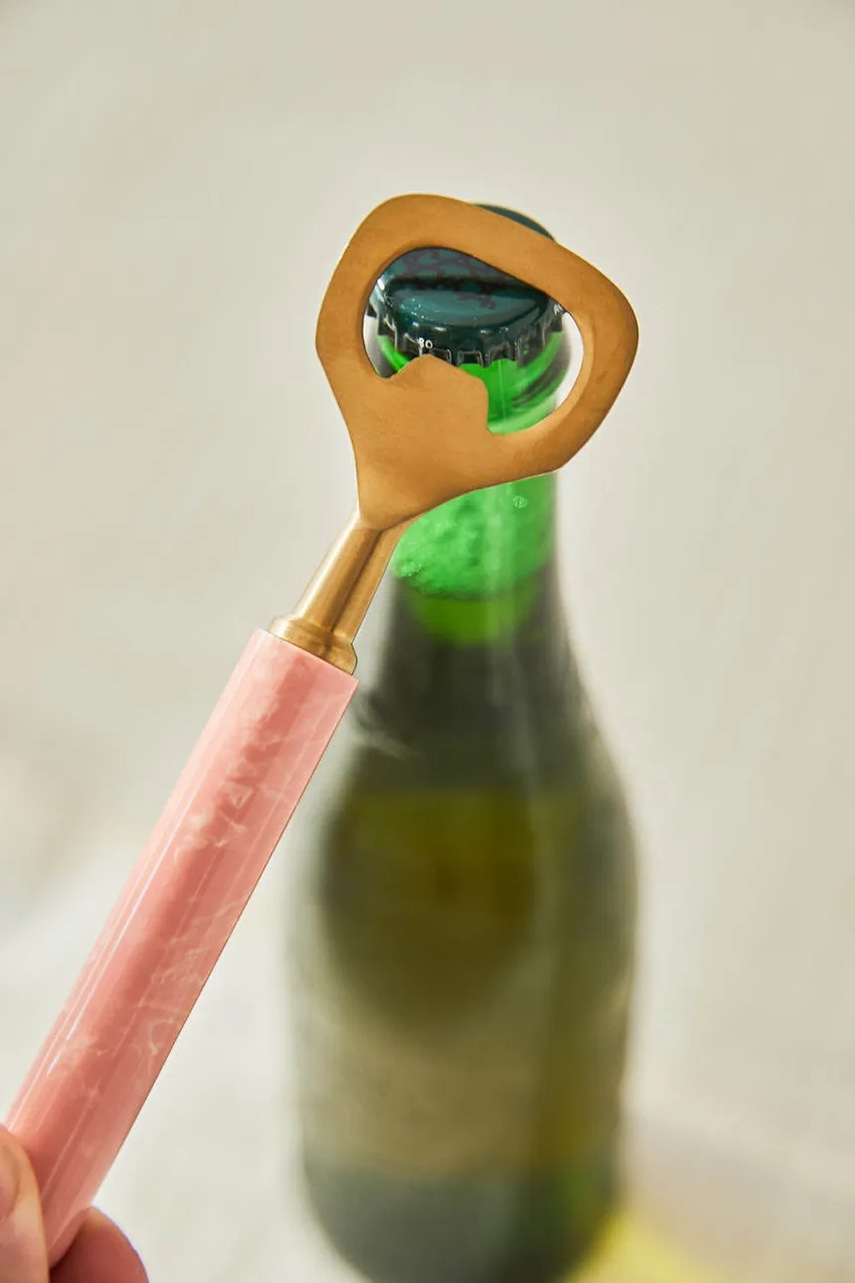 Ανοιχτήρι μπουκαλιών Calma House Mango χρώμα: ροζ φωτογραφία