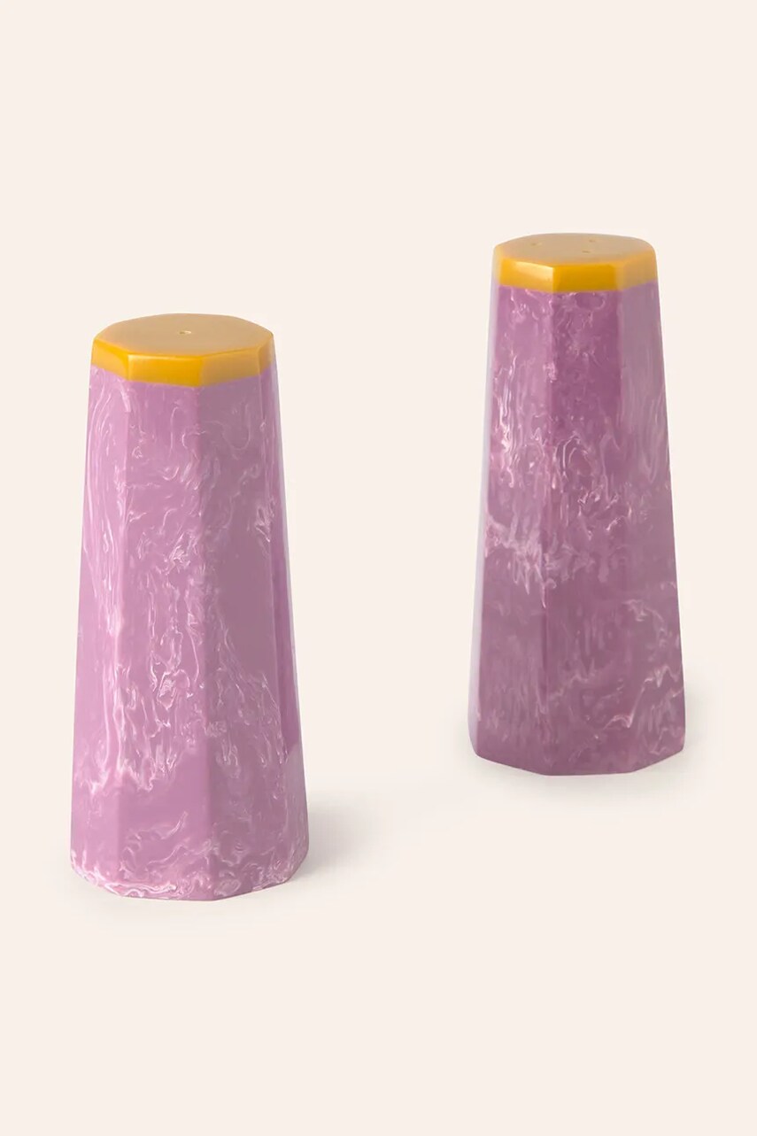 Calma House shaker de sare și piper Mango 3,3 x 8 cm culoarea violet