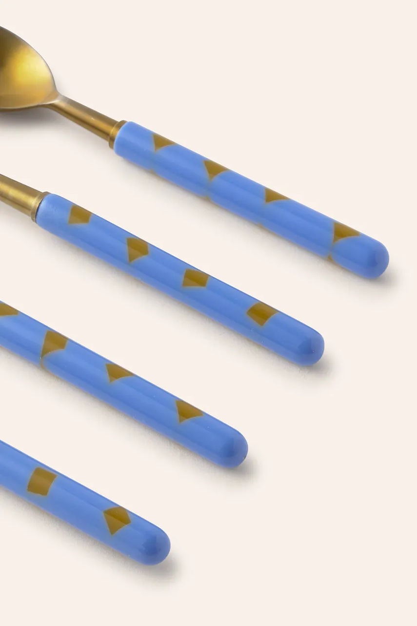 Набор столовых приборов Calma House Mango 4 шт цвет голубой