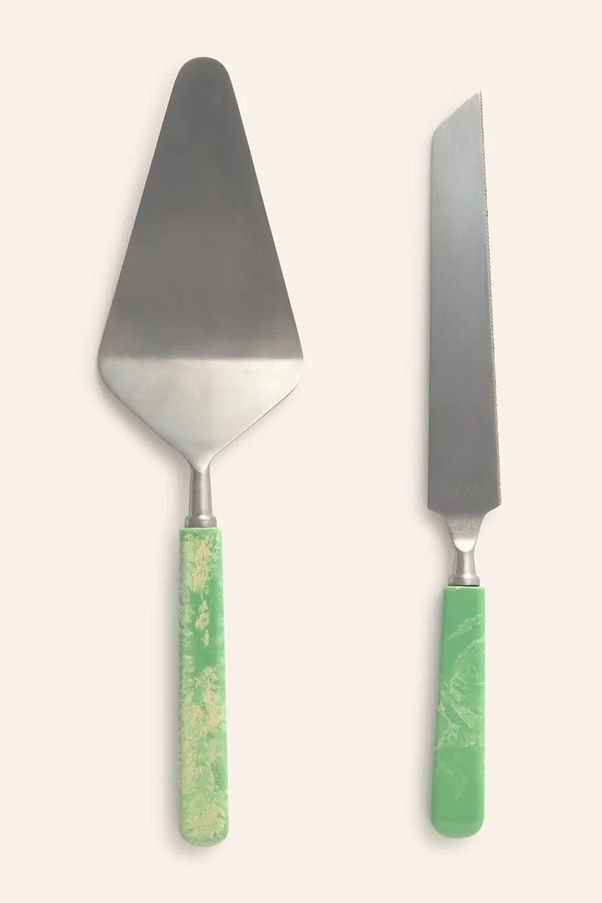 Calma House spatulă pentru tort Mango 2-pack culoarea verde