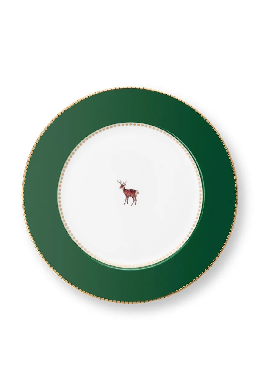 Pip Studio un set de farfurii Birds Dark Green 6-pack