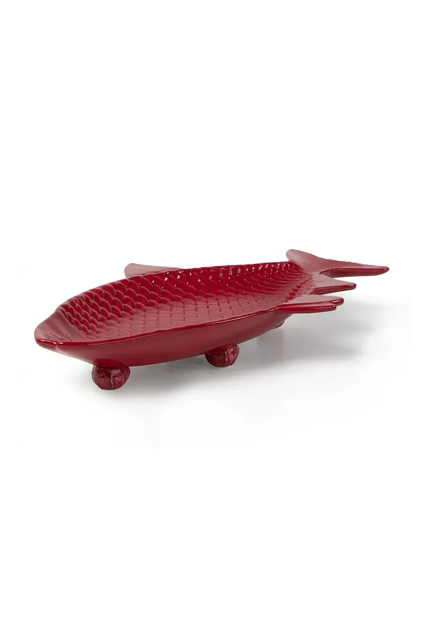 Сервировочная тарелка Byon Kai Bordeaux цвет красный Сервировочная тарелка Byon Kai Bordeaux цвет красный