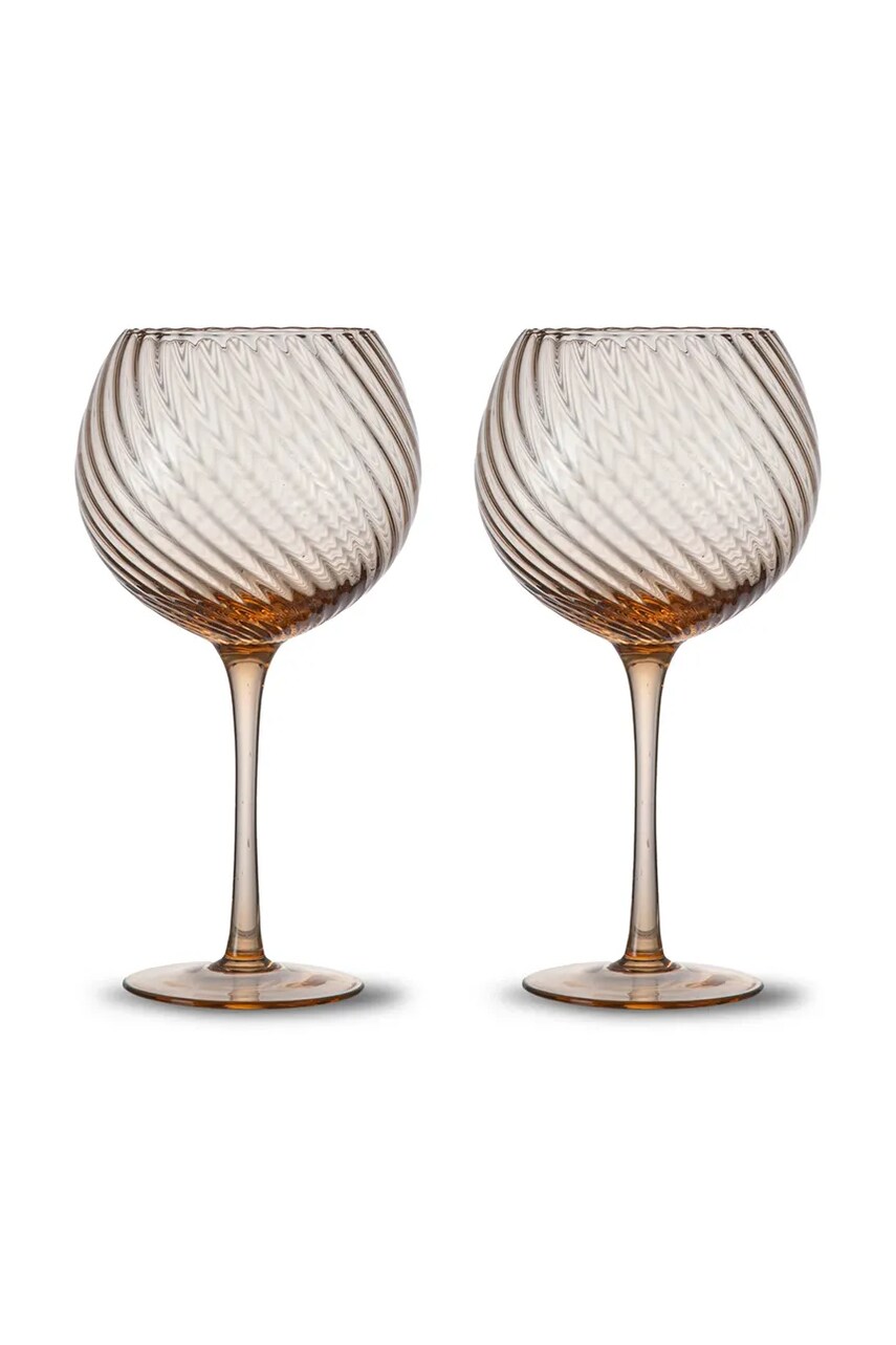 Byon set de pahare de vin Opacity 470 ml 2-pack culoarea portocaliu Byon set de pahare de vin Opacity 470 ml 2-pack culoarea portocaliu