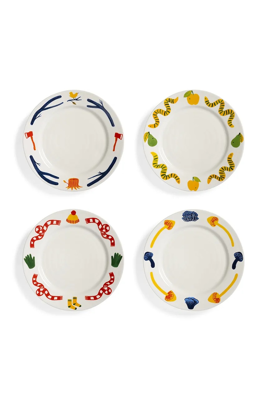 &k amsterdam un set de farfurii haines l 4-pack