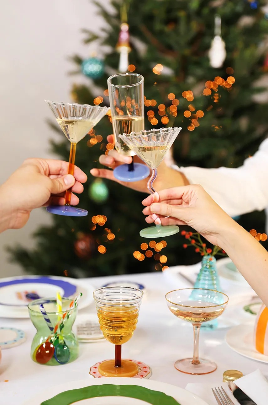 Σετ ποτηριών σαμπάνιας &k amsterdam mingle blue 250 ml φωτογραφία