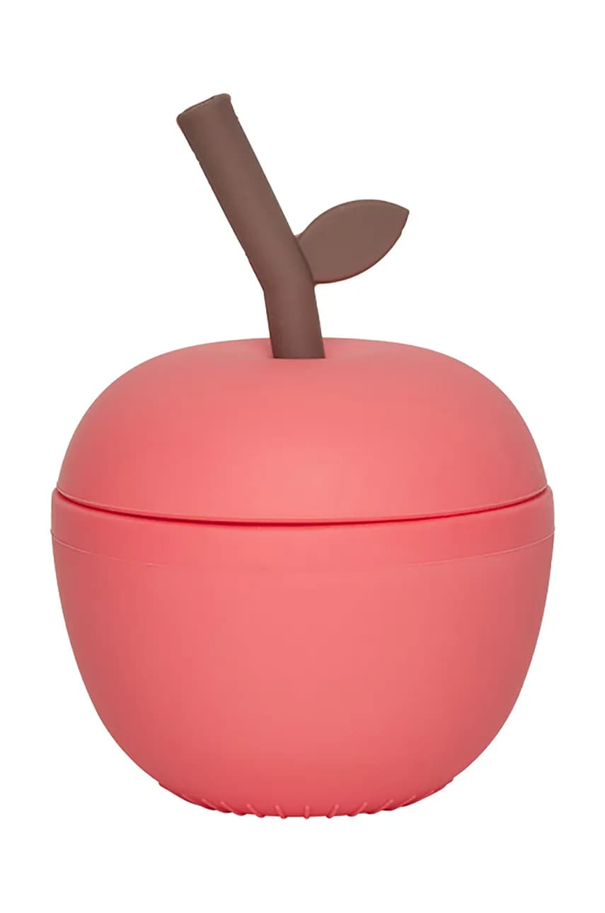 Levně Šálek s víčkem OYOY Apple Cup 120 ml