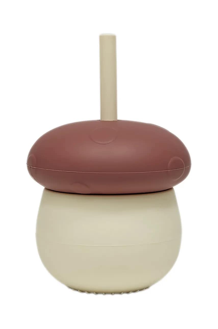 OYOY cană cu capac Mushroom 220 ml