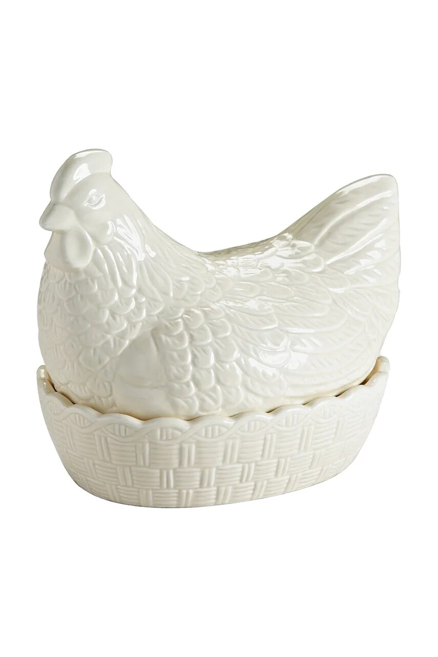 Mason Cash recipient pentru ouă Hen Nest culoarea alb