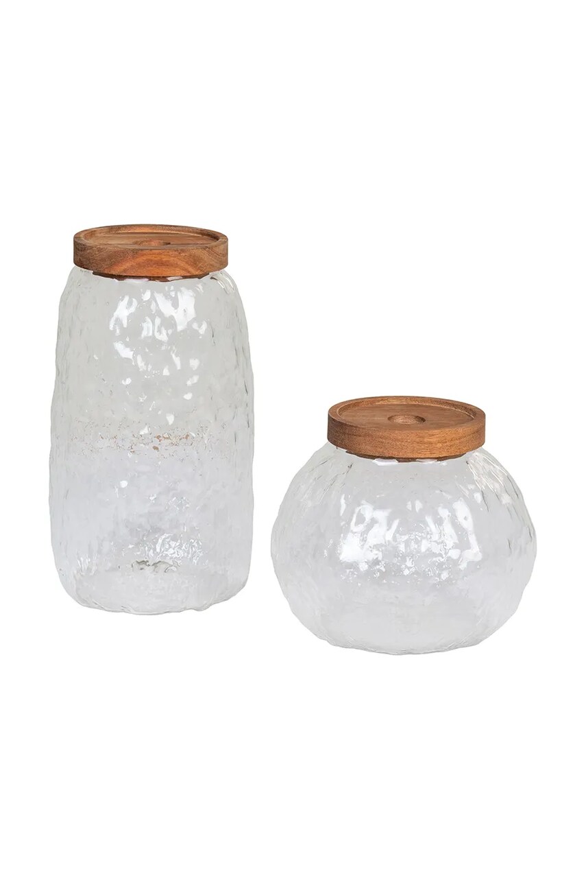 House Nordic set recipiente de depozitare cu capace Taipei 2-pack culoarea transparent