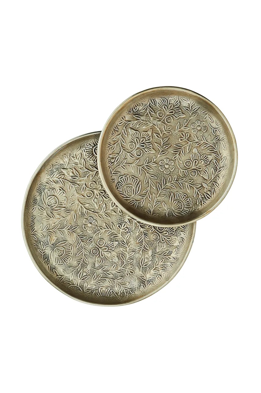 Sada táců Madam Stoltz Hammered 2-pack více barev