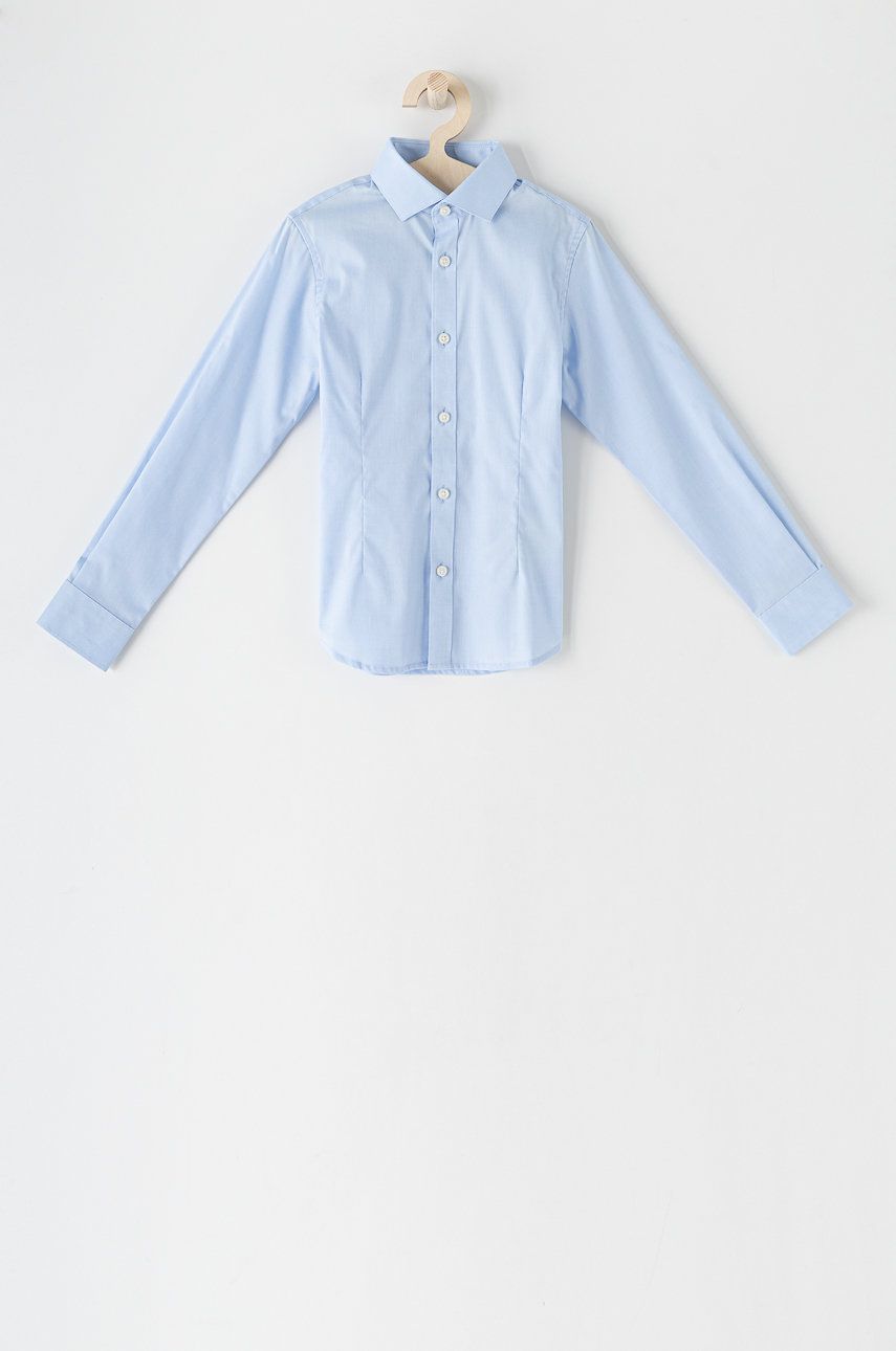Dětská košile Jack & Jones - modrá -  98% Bavlna