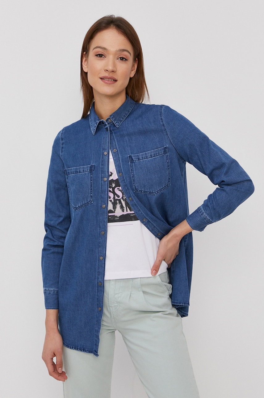 

Бавовняна сорочка Vero Moda жіноча regular класичний комір