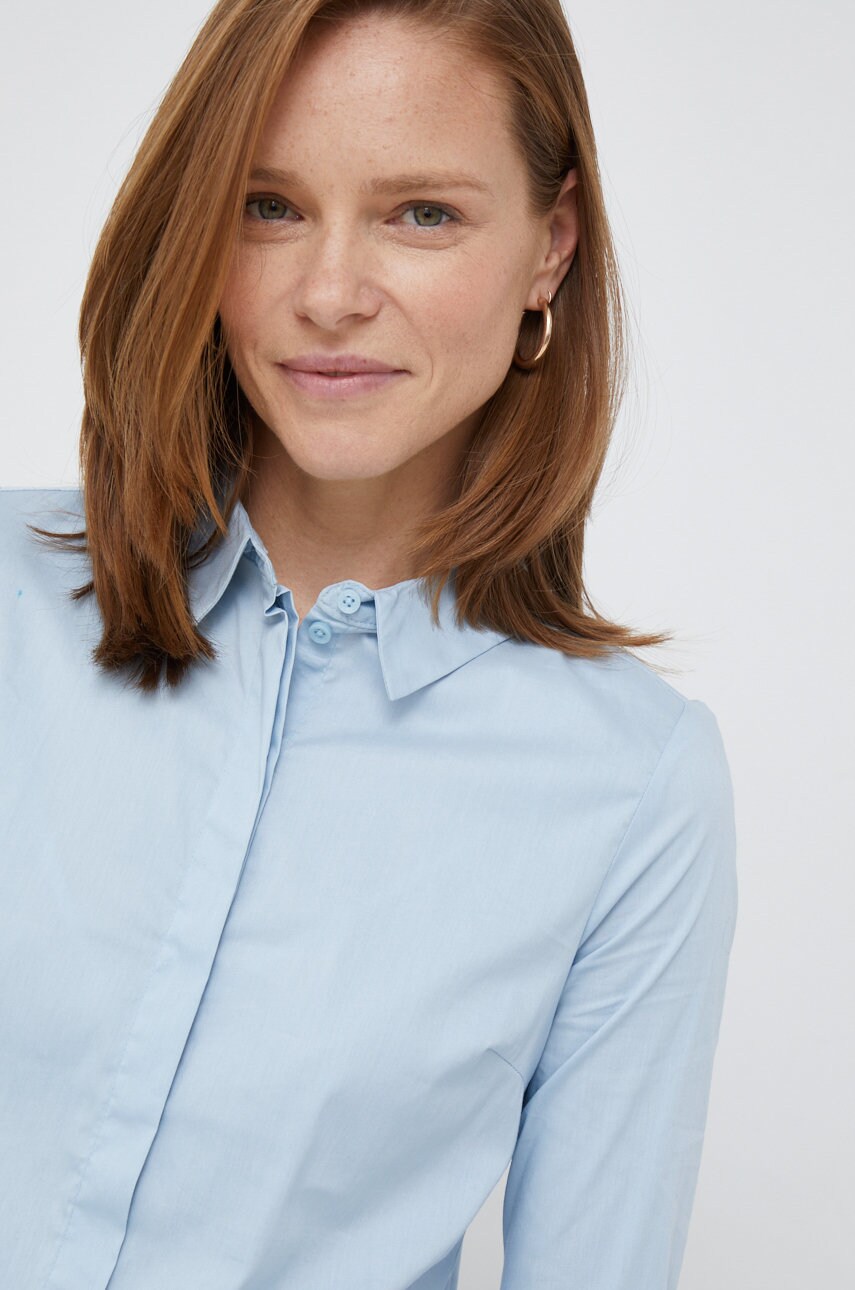 Vero moda camasa femei, cu guler clasic, slim