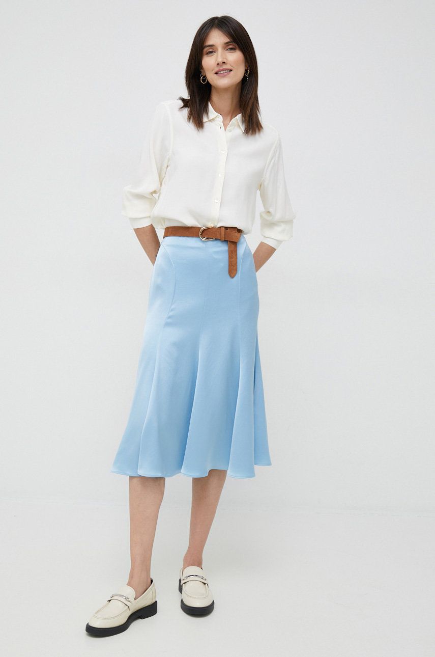 E-shop Košile Seidensticker dámská, béžová barva, regular, s klasickým límcem, 60.133511