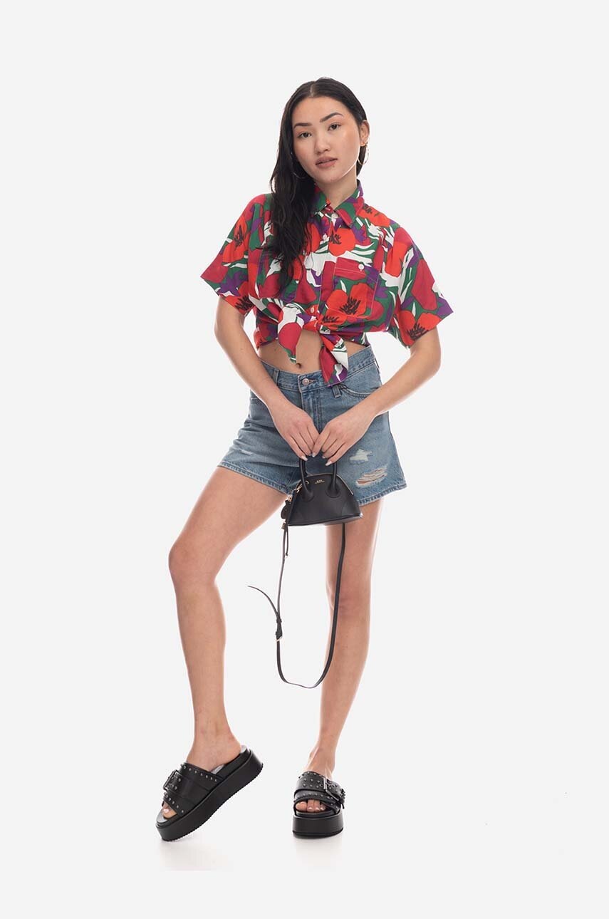 Košile s příměsí lnu A.P.C. Chemise Zoe (obrázek 5)