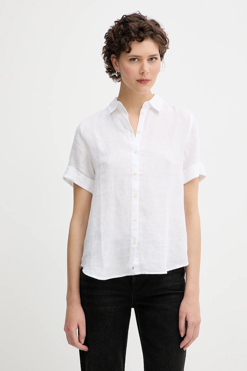 Marc O'Polo camasa de in culoarea alb, cu guler clasic, regular, M04113541135