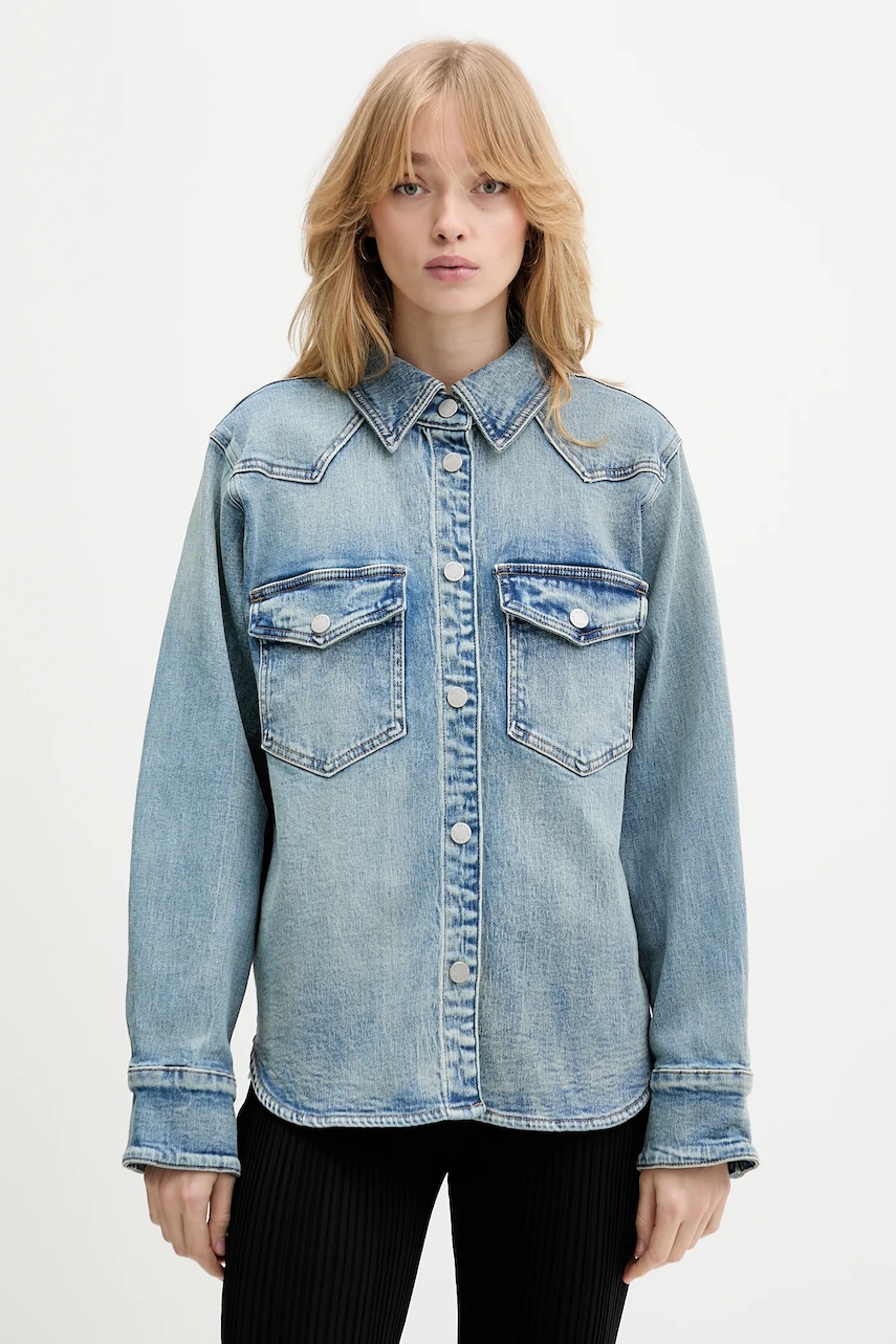 Gestuz cămașă jeans