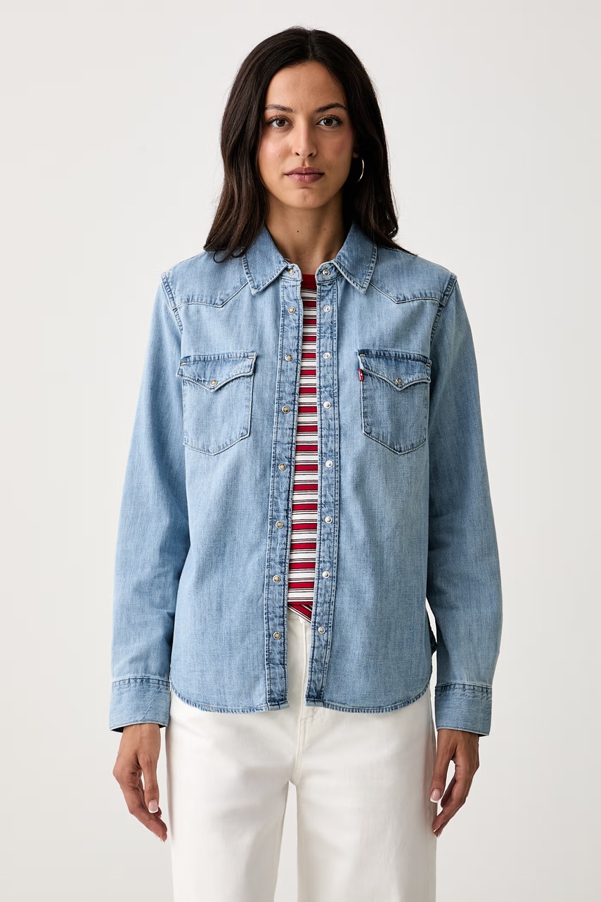 Levi's košulja za žene traper HERITAGE WESTERN DENIM