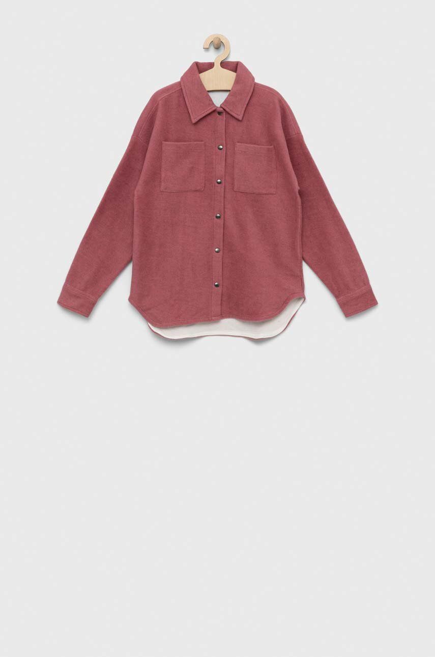 Dětská košile Name it růžová barva - růžová -  97% Bavlna