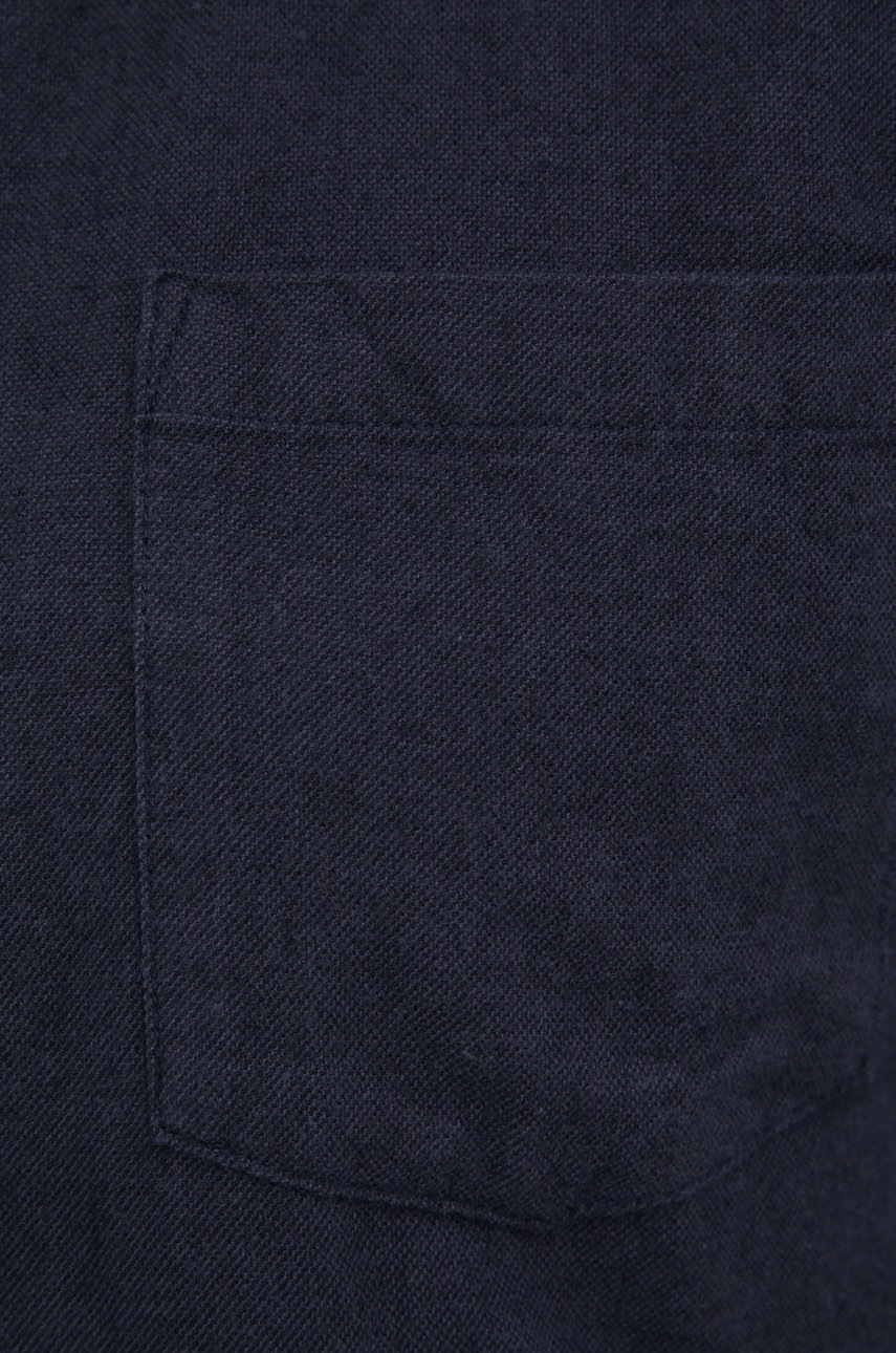 

Хлопковая рубашка Only & Sons мужская цвет синий slim воротник button-down